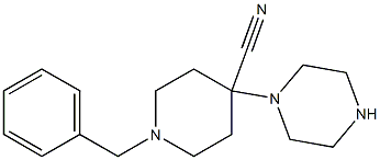  1-benzyl-4-(piperazin-1-yl)piperidine-4-carbonitrile