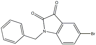 1-benzyl-5-bromo-2,3-dihydro-1H-indole-2,3-dione Structure
