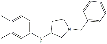 1-benzyl-N-(3,4-dimethylphenyl)pyrrolidin-3-amine Struktur