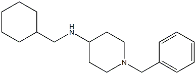 1-benzyl-N-(cyclohexylmethyl)piperidin-4-amine 结构式