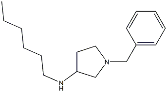 1-benzyl-N-hexylpyrrolidin-3-amine Struktur