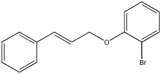 1-bromo-2-[(3-phenylprop-2-en-1-yl)oxy]benzene 化学構造式