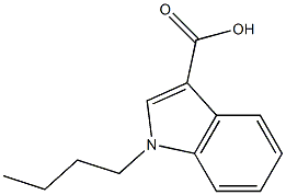1-butyl-1H-indole-3-carboxylic acid Struktur