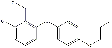 1-chloro-2-(chloromethyl)-3-(4-propoxyphenoxy)benzene|