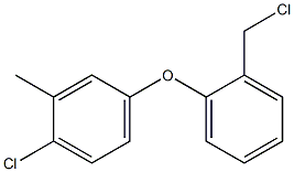 1-chloro-4-[2-(chloromethyl)phenoxy]-2-methylbenzene,,结构式