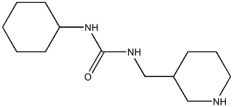 1-cyclohexyl-3-(piperidin-3-ylmethyl)urea Structure