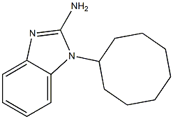 1-cyclooctyl-1H-1,3-benzodiazol-2-amine 结构式