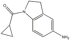 1-cyclopropanecarbonyl-2,3-dihydro-1H-indol-5-amine Structure