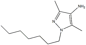 1-heptyl-3,5-dimethyl-1H-pyrazol-4-amine Structure