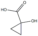 1-hydroxycyclopropane-1-carboxylic acid,,结构式