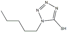 1-pentyl-1H-1,2,3,4-tetrazole-5-thiol Struktur