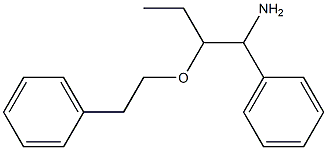 1-phenyl-2-(2-phenylethoxy)butan-1-amine 化学構造式