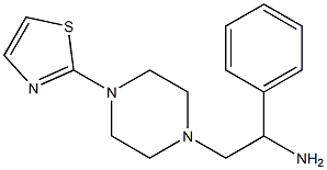 1-phenyl-2-[4-(1,3-thiazol-2-yl)piperazin-1-yl]ethan-1-amine Structure