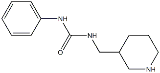 1-phenyl-3-(piperidin-3-ylmethyl)urea Structure