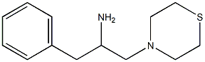 1-phenyl-3-(thiomorpholin-4-yl)propan-2-amine,,结构式