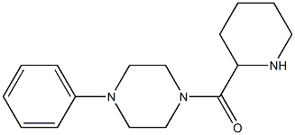 1-phenyl-4-(piperidin-2-ylcarbonyl)piperazine Structure