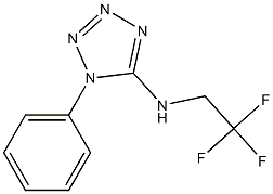 1-phenyl-N-(2,2,2-trifluoroethyl)-1H-1,2,3,4-tetrazol-5-amine,,结构式