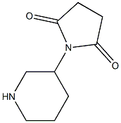 1-piperidin-3-ylpyrrolidine-2,5-dione 化学構造式