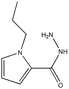 1-propyl-1H-pyrrole-2-carbohydrazide 结构式