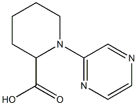 1-pyrazin-2-ylpiperidine-2-carboxylic acid 化学構造式