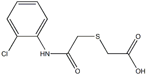 2-({[(2-chlorophenyl)carbamoyl]methyl}sulfanyl)acetic acid 化学構造式