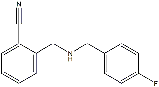 2-({[(4-fluorophenyl)methyl]amino}methyl)benzonitrile Structure