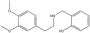 2-({[2-(3,4-dimethoxyphenyl)ethyl]amino}methyl)phenol Structure