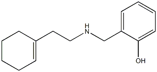 2-({[2-(cyclohex-1-en-1-yl)ethyl]amino}methyl)phenol Structure