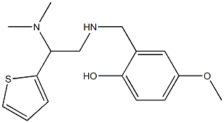 2-({[2-(dimethylamino)-2-(thiophen-2-yl)ethyl]amino}methyl)-4-methoxyphenol