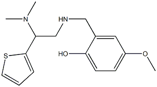 2-({[2-(dimethylamino)-2-(thiophen-2-yl)ethyl]amino}methyl)-4-methoxyphenol|