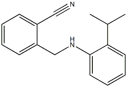 2-({[2-(propan-2-yl)phenyl]amino}methyl)benzonitrile 结构式