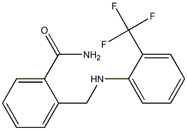 2-({[2-(trifluoromethyl)phenyl]amino}methyl)benzamide,,结构式