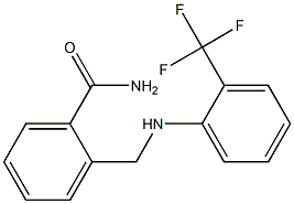 2-({[2-(trifluoromethyl)phenyl]amino}methyl)benzamide 结构式