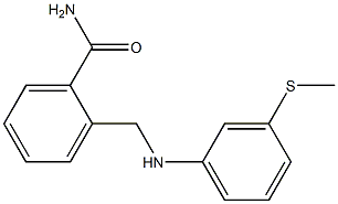  2-({[3-(methylsulfanyl)phenyl]amino}methyl)benzamide