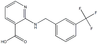 2-({[3-(trifluoromethyl)phenyl]methyl}amino)pyridine-3-carboxylic acid Struktur