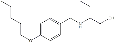 2-({[4-(pentyloxy)phenyl]methyl}amino)butan-1-ol Struktur