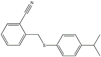 2-({[4-(propan-2-yl)phenyl]sulfanyl}methyl)benzonitrile