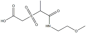 2-({1-[(2-methoxyethyl)carbamoyl]ethane}sulfonyl)acetic acid Structure
