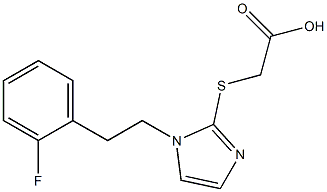 2-({1-[2-(2-fluorophenyl)ethyl]-1H-imidazol-2-yl}sulfanyl)acetic acid