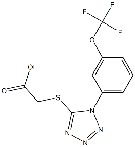  2-({1-[3-(trifluoromethoxy)phenyl]-1H-1,2,3,4-tetrazol-5-yl}sulfanyl)acetic acid