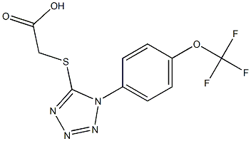 2-({1-[4-(trifluoromethoxy)phenyl]-1H-1,2,3,4-tetrazol-5-yl}sulfanyl)acetic acid|