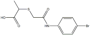 2-({2-[(4-bromophenyl)amino]-2-oxoethyl}thio)propanoic acid