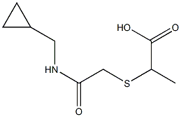 2-({2-[(cyclopropylmethyl)amino]-2-oxoethyl}thio)propanoic acid Struktur