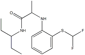  2-({2-[(difluoromethyl)sulfanyl]phenyl}amino)-N-(pentan-3-yl)propanamide