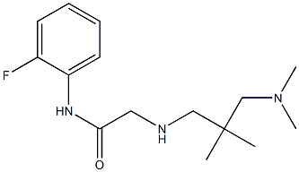 2-({2-[(dimethylamino)methyl]-2-methylpropyl}amino)-N-(2-fluorophenyl)acetamide,,结构式