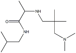 2-({2-[(dimethylamino)methyl]-2-methylpropyl}amino)-N-(2-methylpropyl)propanamide,,结构式