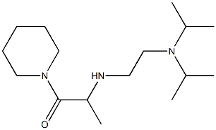 2-({2-[bis(propan-2-yl)amino]ethyl}amino)-1-(piperidin-1-yl)propan-1-one Structure