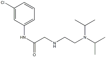 2-({2-[bis(propan-2-yl)amino]ethyl}amino)-N-(3-chlorophenyl)acetamide Structure