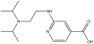 2-({2-[bis(propan-2-yl)amino]ethyl}amino)pyridine-4-carboxylic acid 结构式