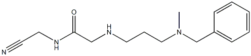 2-({3-[benzyl(methyl)amino]propyl}amino)-N-(cyanomethyl)acetamide